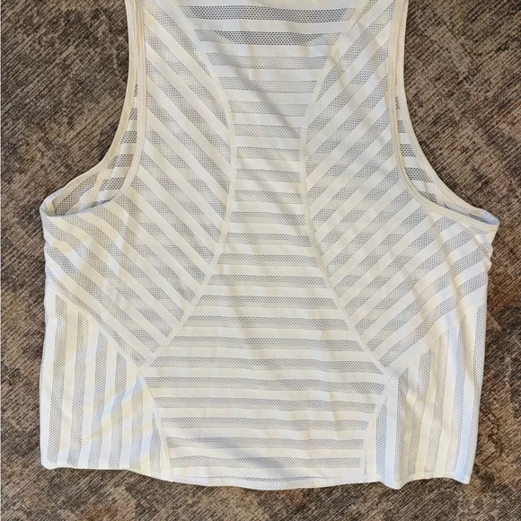 Lululemon Athletica White Mesh Tank Top - Picture 3 of 3